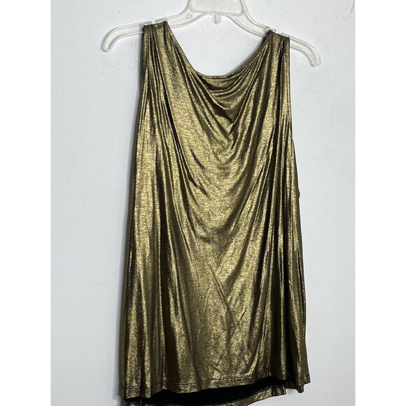 Chico's NWT Waterfall Metallic Bronze Cascade Top 3 XL (11) - Picture 8 of 15